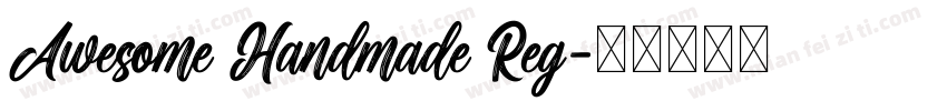 Awesome Handmade Reg字体转换